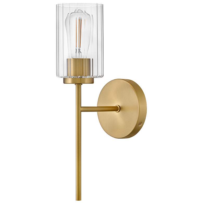 Image 2 Lark Leta Bath Medium Single Light Sconce 5.25" Lacquered Brass more views