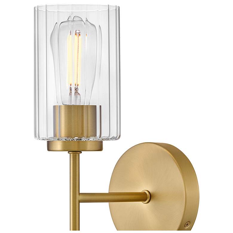 Image 4 Lark Leta Bath Medium Single Light Sconce 5.25" Lacquered Brass more views