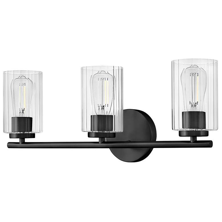 Image 5 Lark Leta Bath Medium Three Light Vanity 22.75" Black more views