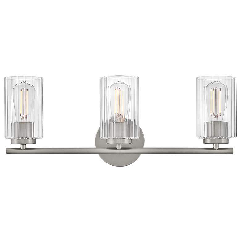 Image 1 Lark Leta Bath Medium Three Light Vanity 22.75" Brushed Nickel