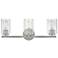 Lark Leta Bath Medium Three Light Vanity 22.75" Brushed Nickel