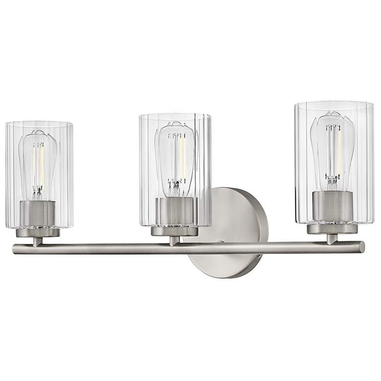 Image 5 Lark Leta Bath Medium Three Light Vanity 22.75" Brushed Nickel more views