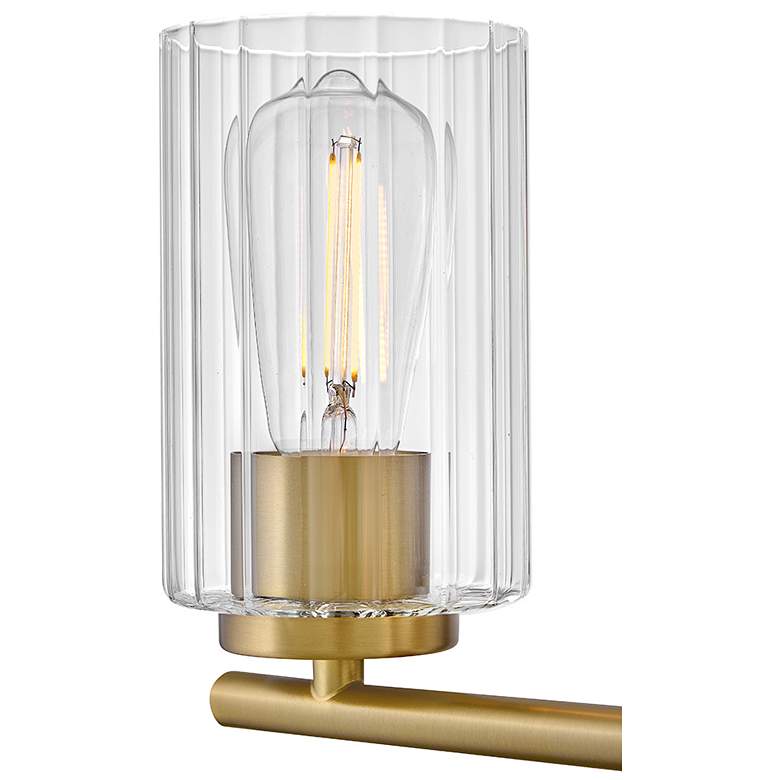 Image 3 Lark Leta Bath Medium Three Light Vanity 22.75" Lacquered Brass more views