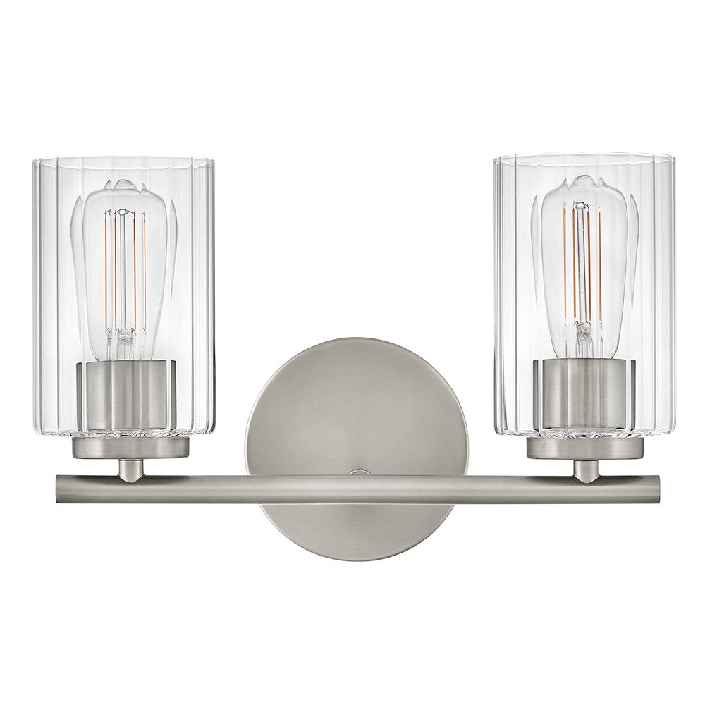 Image 2 Lark Leta Bath Small Two Light Vanity 13.75" Brushed Nickel more views