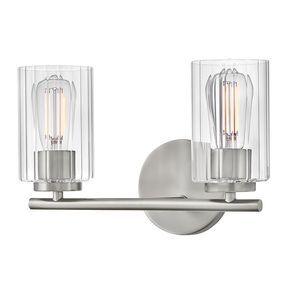 Image 5 Lark Leta Bath Small Two Light Vanity 13.75" Brushed Nickel more views