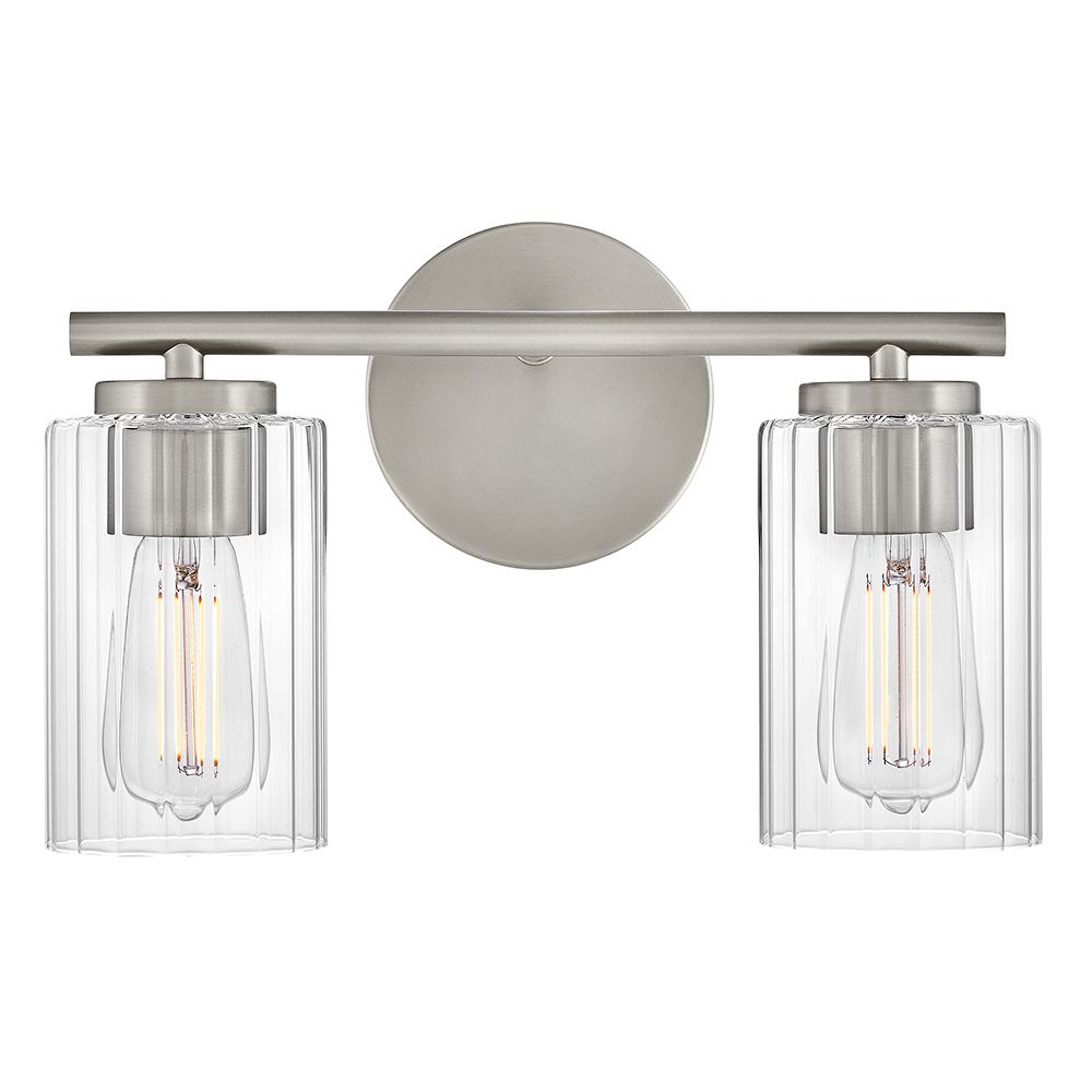 Image 6 Lark Leta Bath Small Two Light Vanity 13.75" Brushed Nickel more views