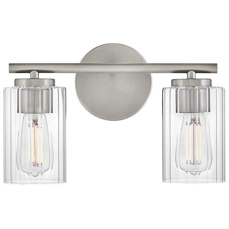 Image 6 Lark Leta Bath Small Two Light Vanity 13.75" Brushed Nickel more views