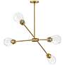 Thumbnail2 of Lark Livie Chandelier Medium Convertible Mobile Single Tier Lacquered Brass more views