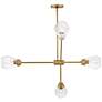 Thumbnail3 of Lark Livie Chandelier Medium Convertible Mobile Single Tier Lacquered Brass more views