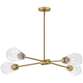 Image5 of Lark Livie Chandelier Medium Convertible Mobile Single Tier Lacquered Brass more views