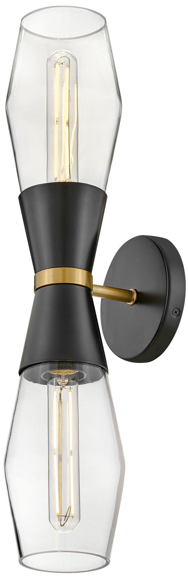 Image 5 Lark Livie Interior Large Two Light Sconce 22" Black more views