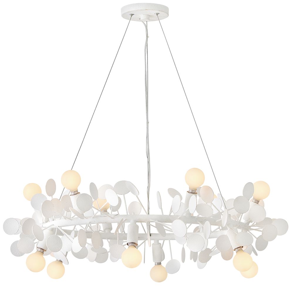 Lark Lolli Medium Single Tier Chandelier 30" Textured Plaster