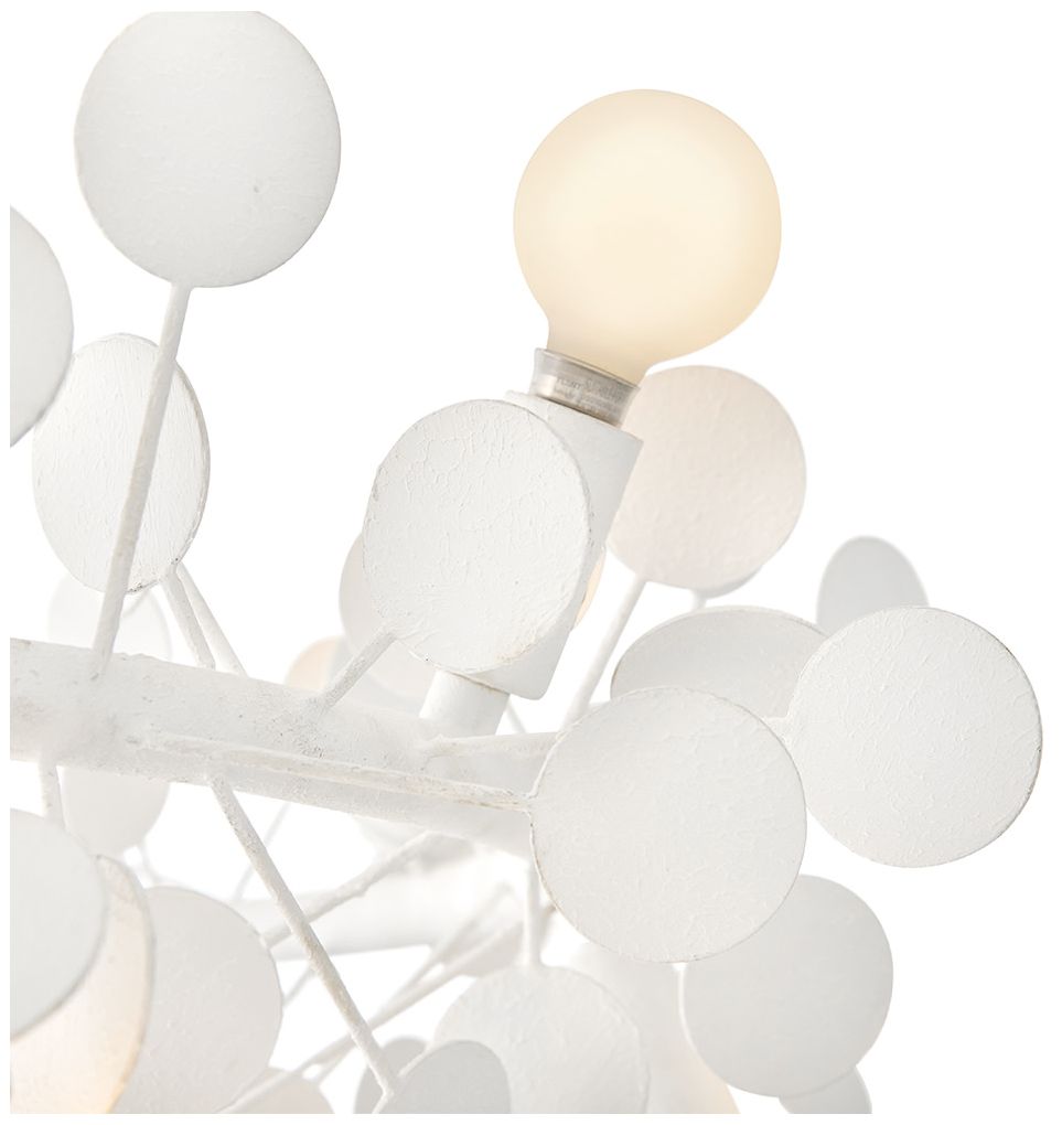 Image 3 Lark Lolli Medium Single Tier Chandelier 30" Textured Plaster more views