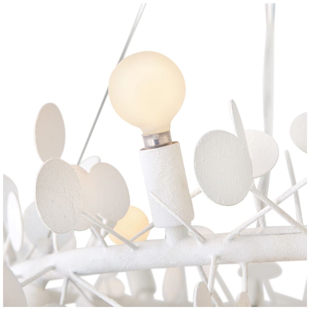 Image 4 Lark Lolli Medium Single Tier Chandelier 30" Textured Plaster more views