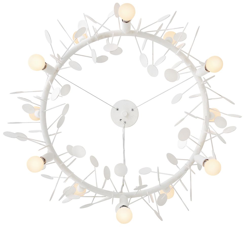 Image 5 Lark Lolli Medium Single Tier Chandelier 30" Textured Plaster more views