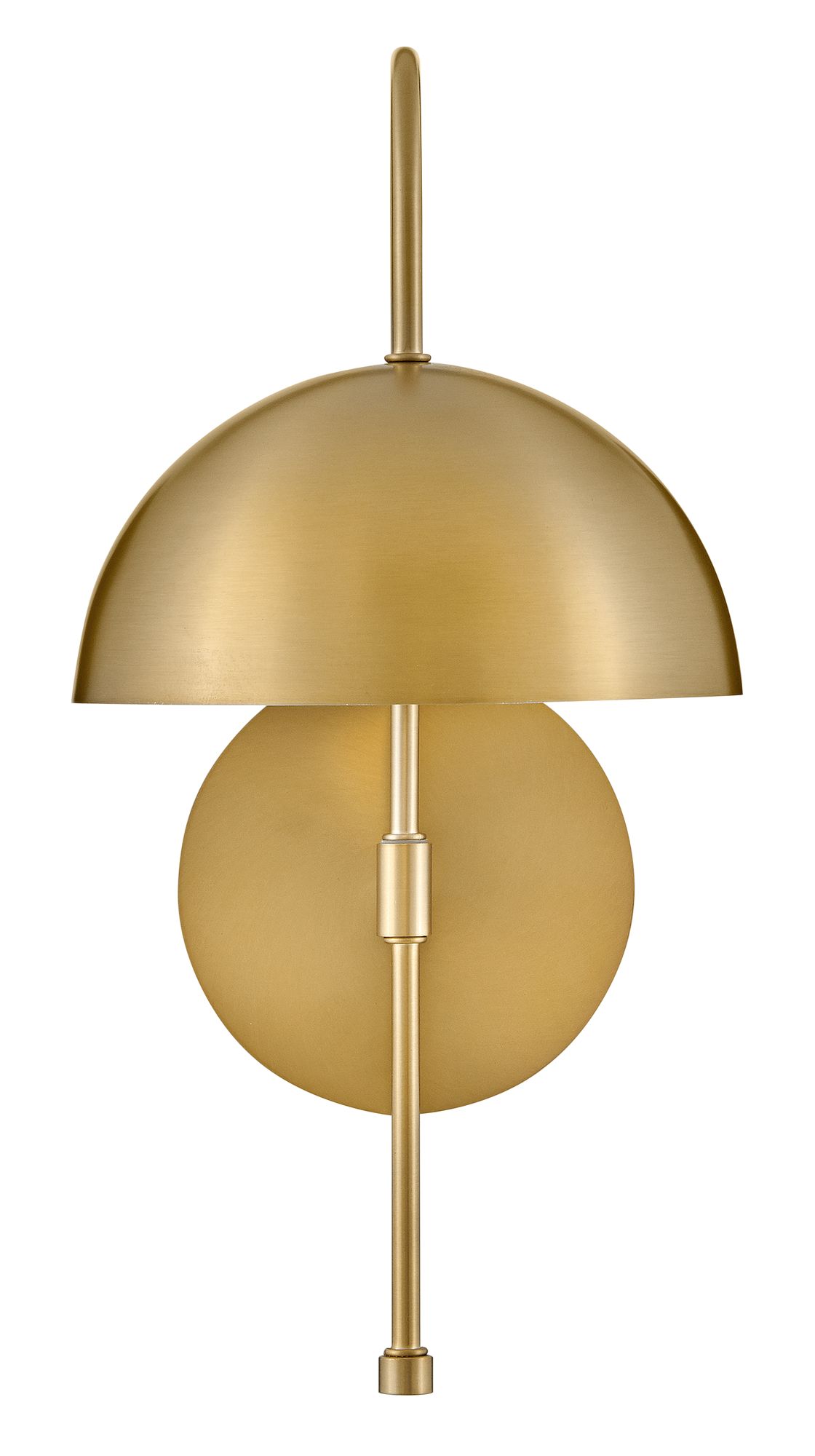 Lark Lou Interior Medium Single Light Sconce 17" Lacquered Brass