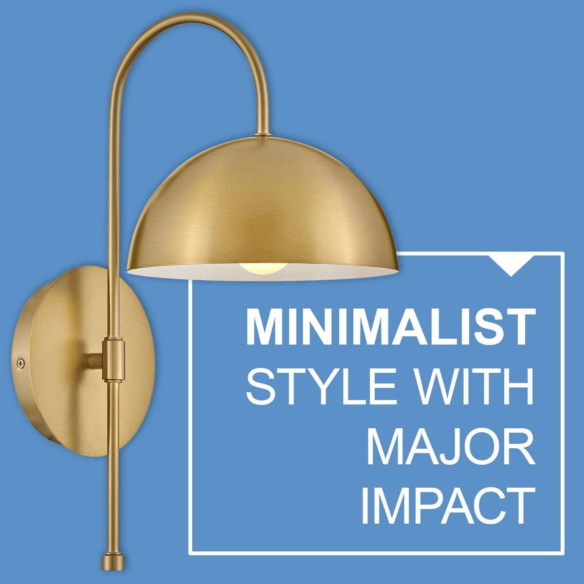 Lark Lou Interior Medium Single Light Sconce 17" Lacquered Brass