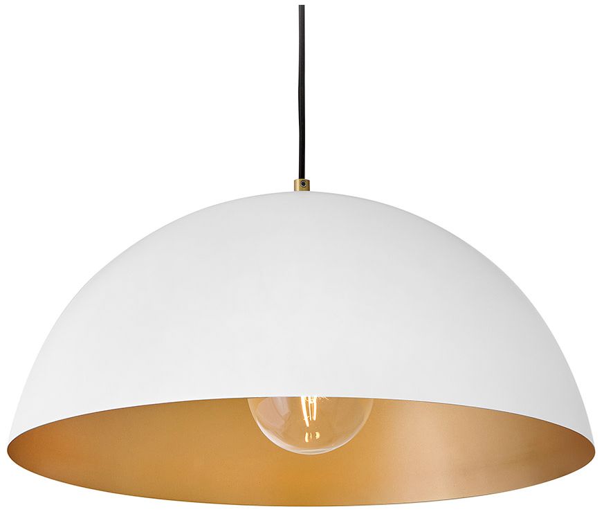 Image 5 Lark Lou Large Pendant 22" Matte White more views