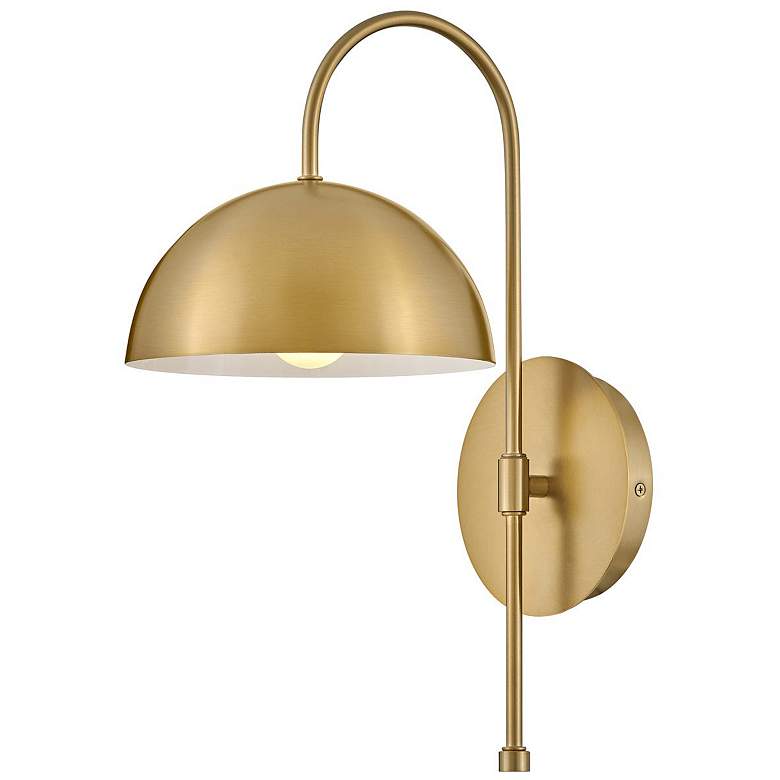 Image 1 LARK LOU Single Light Sconce Lacquered Brass