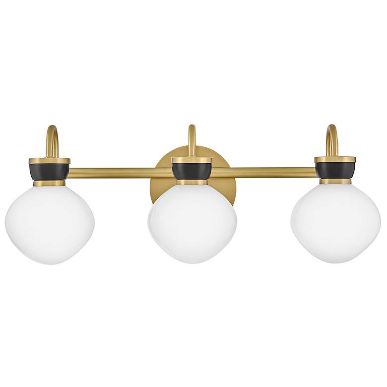 Image 2 Lark Lucy Bath Medium Three Light Vanity 25" Lacquered Brass more views