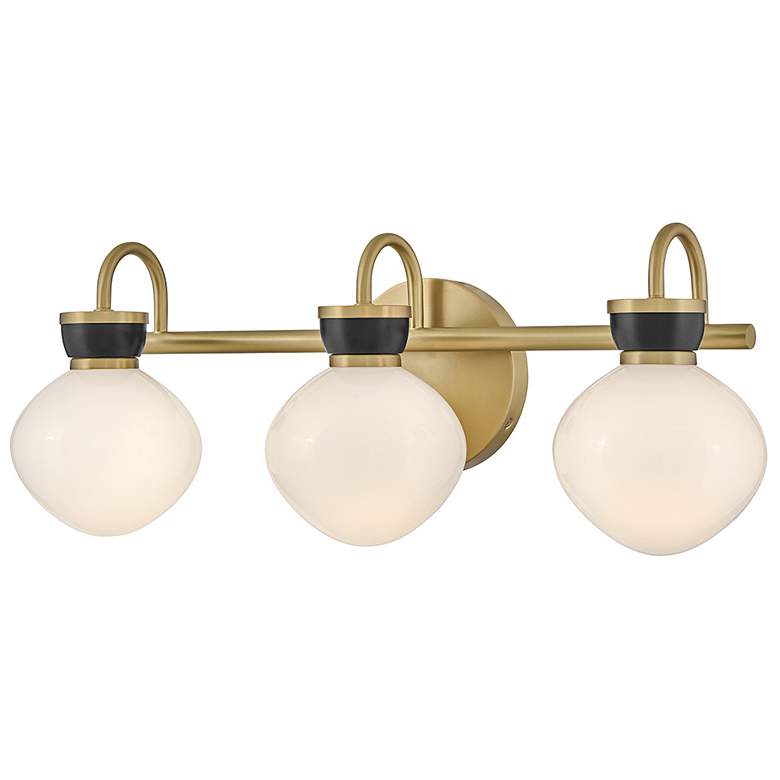 Image 5 Lark Lucy Bath Medium Three Light Vanity 25" Lacquered Brass more views