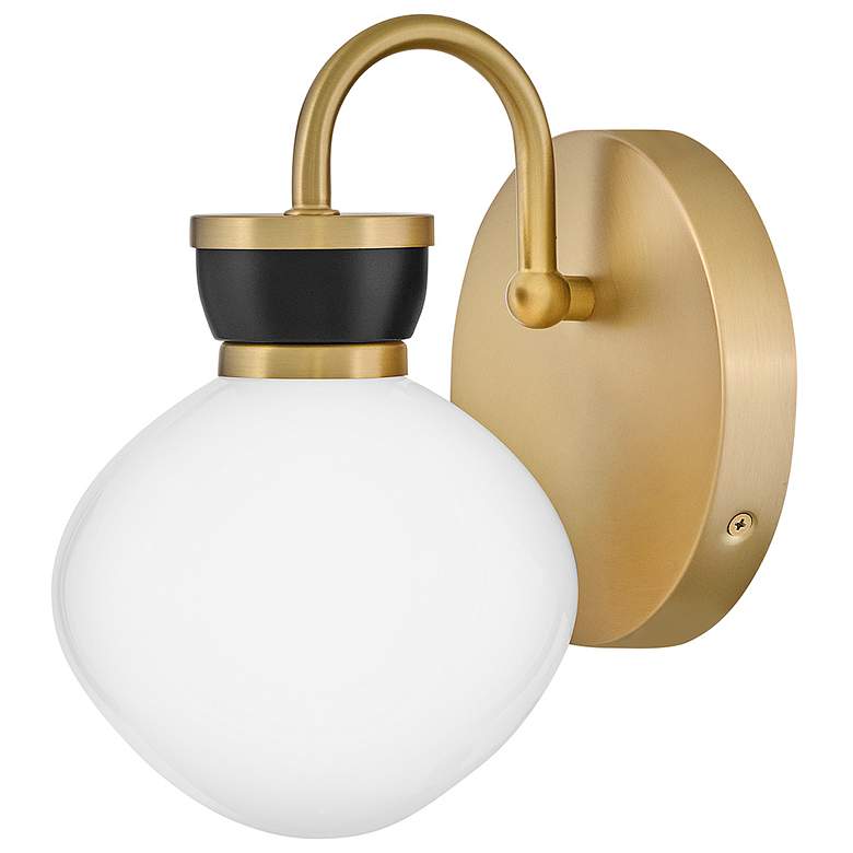 Image 2 Lark Lucy Bath Small Single Light Sconce 6" Lacquered Brass more views