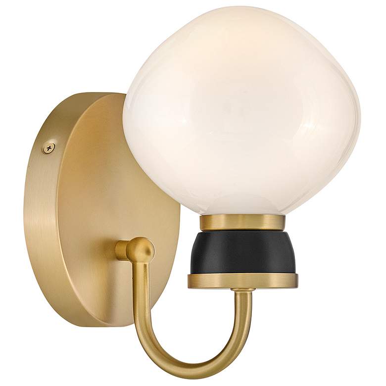 Image 6 Lark Lucy Bath Small Single Light Sconce 6" Lacquered Brass more views