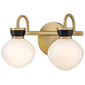 Image5 of Lark Lucy Bath Small Two Light Vanity 15.5" Lacquered Brass more views