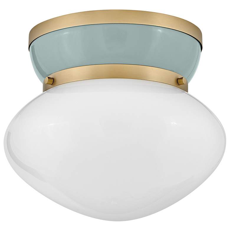 Image 1 Lark Lucy Foyer Small Flush Mount Lacquered Brass