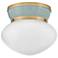 Lark Lucy Foyer Small Flush Mount Lacquered Brass