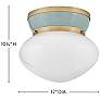 Thumbnail3 of Lark Lucy Foyer Small Flush Mount Lacquered Brass more views