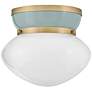 Thumbnail4 of Lark Lucy Foyer Small Flush Mount Lacquered Brass more views