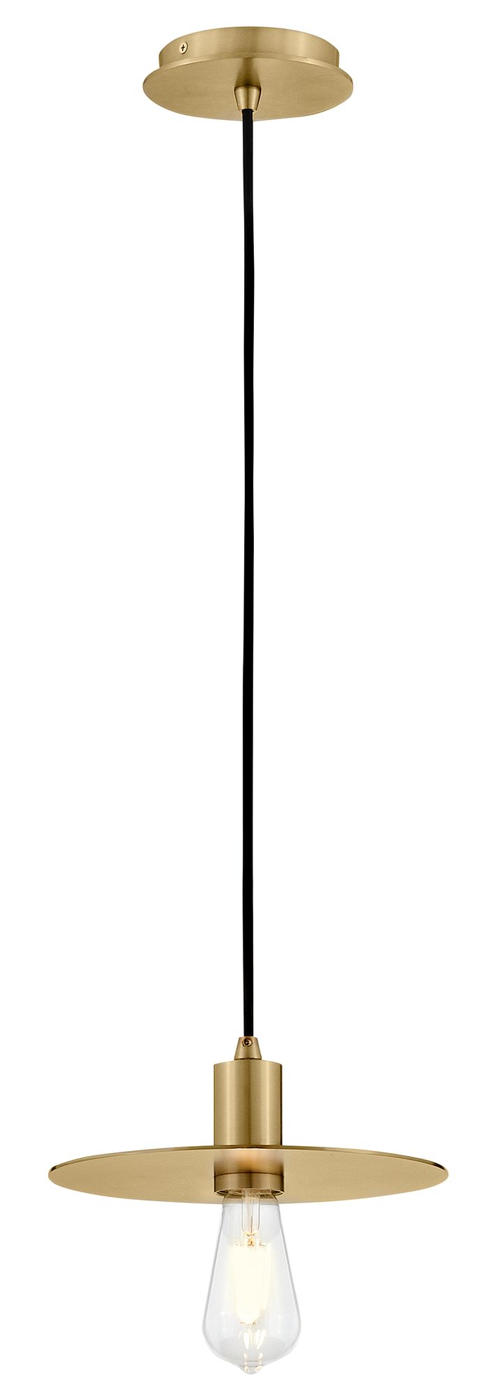 Image 5 Lark Lulu Interior Small Convertible Pendant 10" Lacquered Brass more views