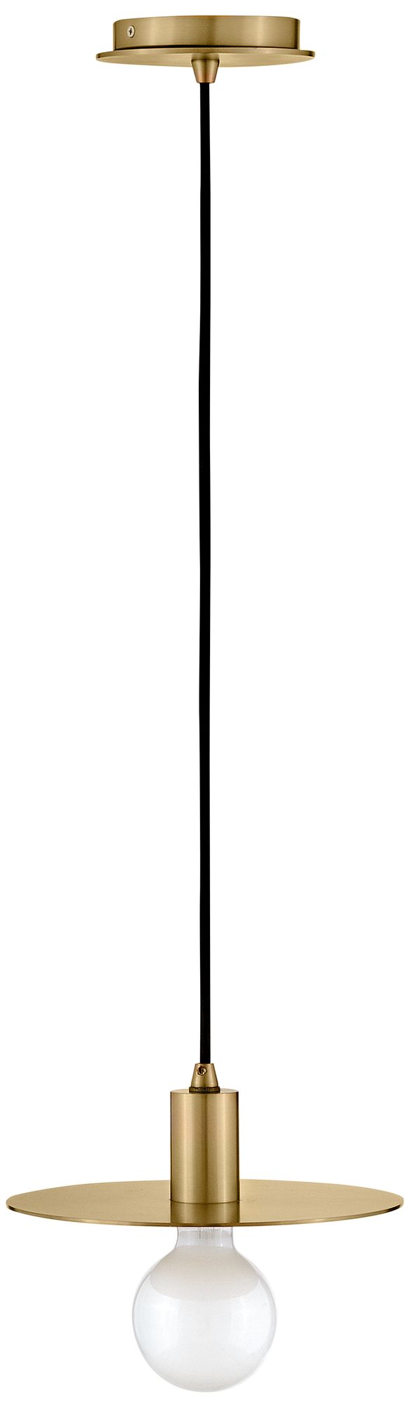 Image 3 Lark Lulu Interior Small Convertible Pendant 4" Lacquered Brass more views