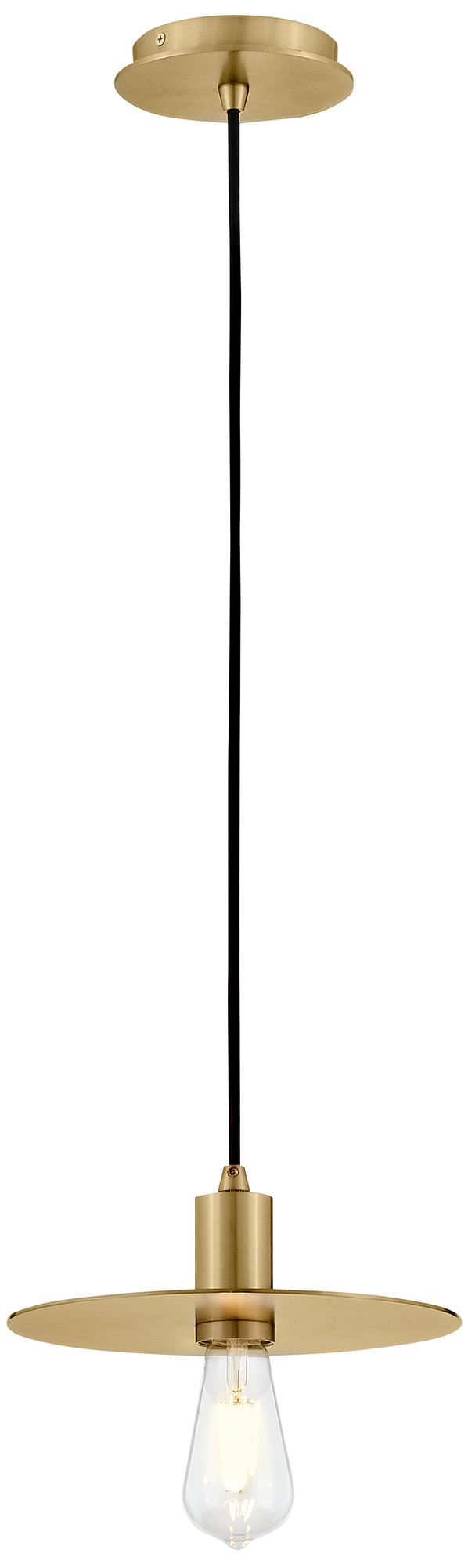 Image 5 Lark Lulu Interior Small Convertible Pendant 4" Lacquered Brass more views