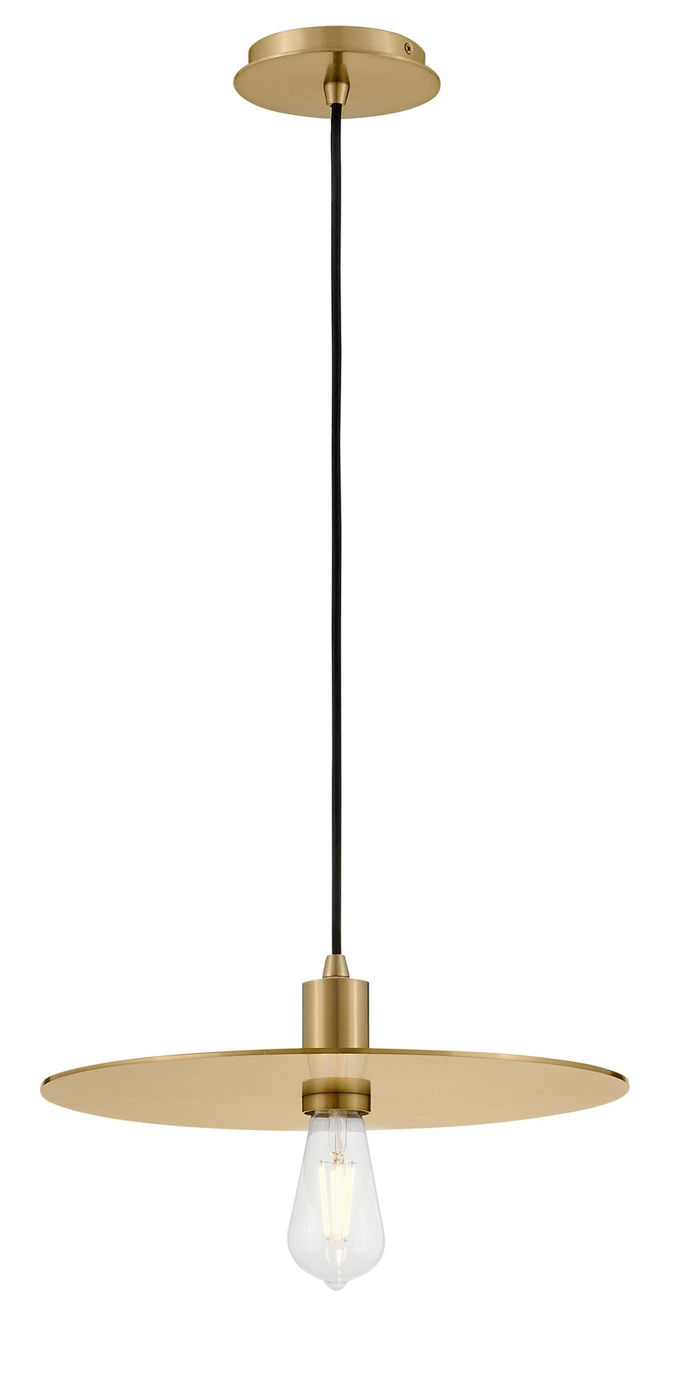 Lark Lulu Medium Convertible Pendant 4" Lacquered Brass