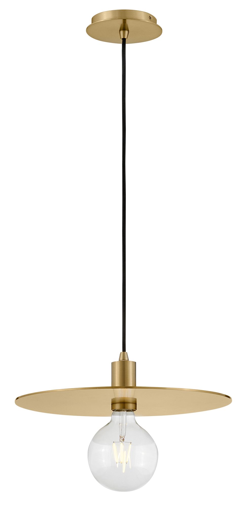 Lark Lulu Medium Convertible Pendant 4" Lacquered Brass