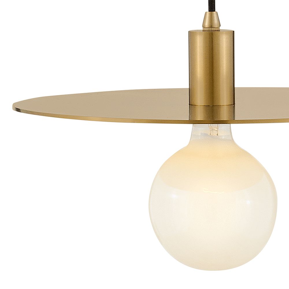 Lark Lulu Medium Convertible Pendant 4" Lacquered Brass