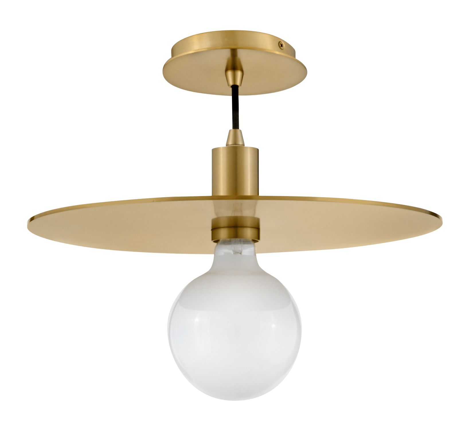 Image 2 Lark Lulu Medium Convertible Pendant 4" Lacquered Brass more views