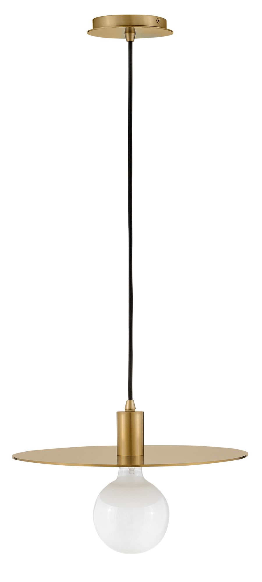 Image 3 Lark Lulu Medium Convertible Pendant 4" Lacquered Brass more views