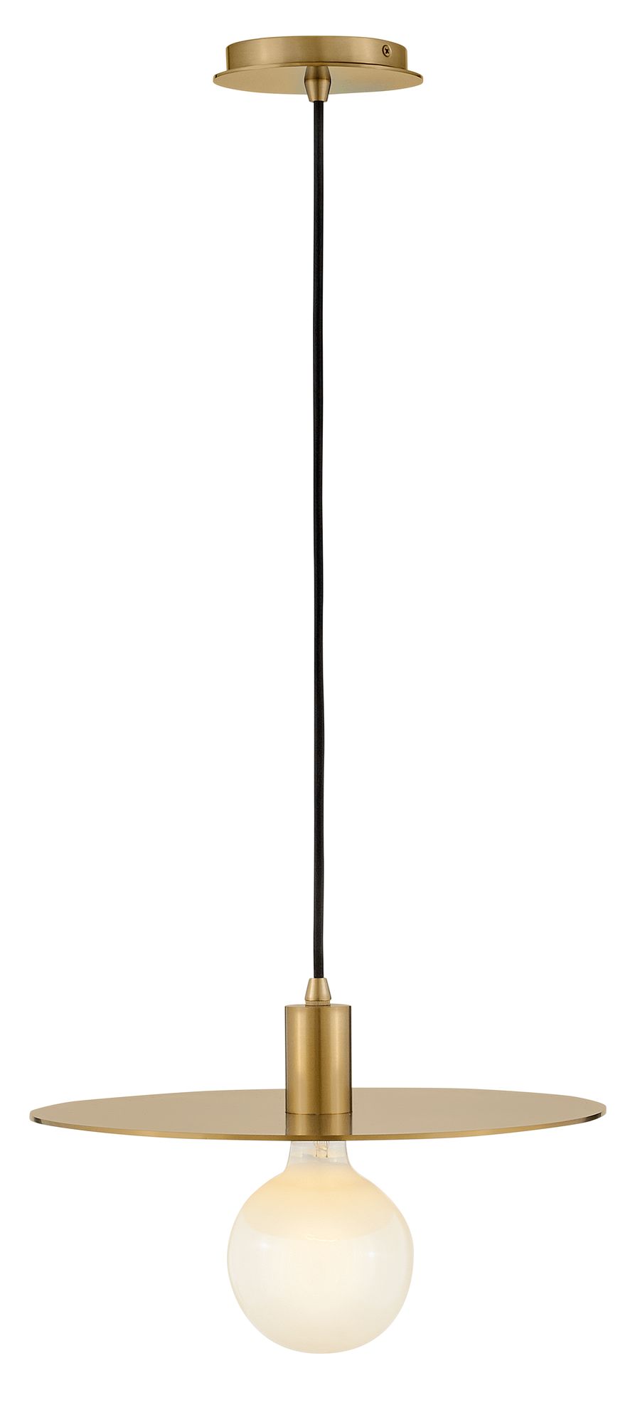 Image 4 Lark Lulu Medium Convertible Pendant 4" Lacquered Brass more views