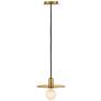 4_LARK LULU Medium Convertible Pendant Lacquered Brass more views