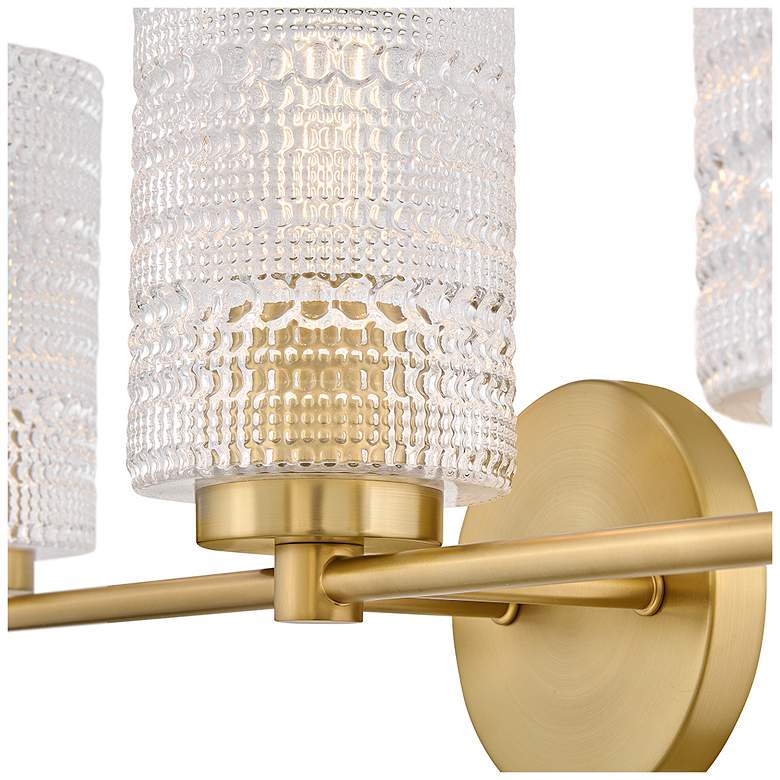 Image 3 Lark Mabel Bath Medium Three Light Vanity 24.5" Lacquered Brass more views
