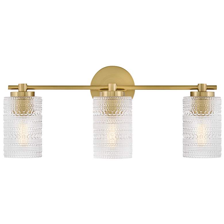 Image 6 Lark Mabel Bath Medium Three Light Vanity 24.5" Lacquered Brass more views