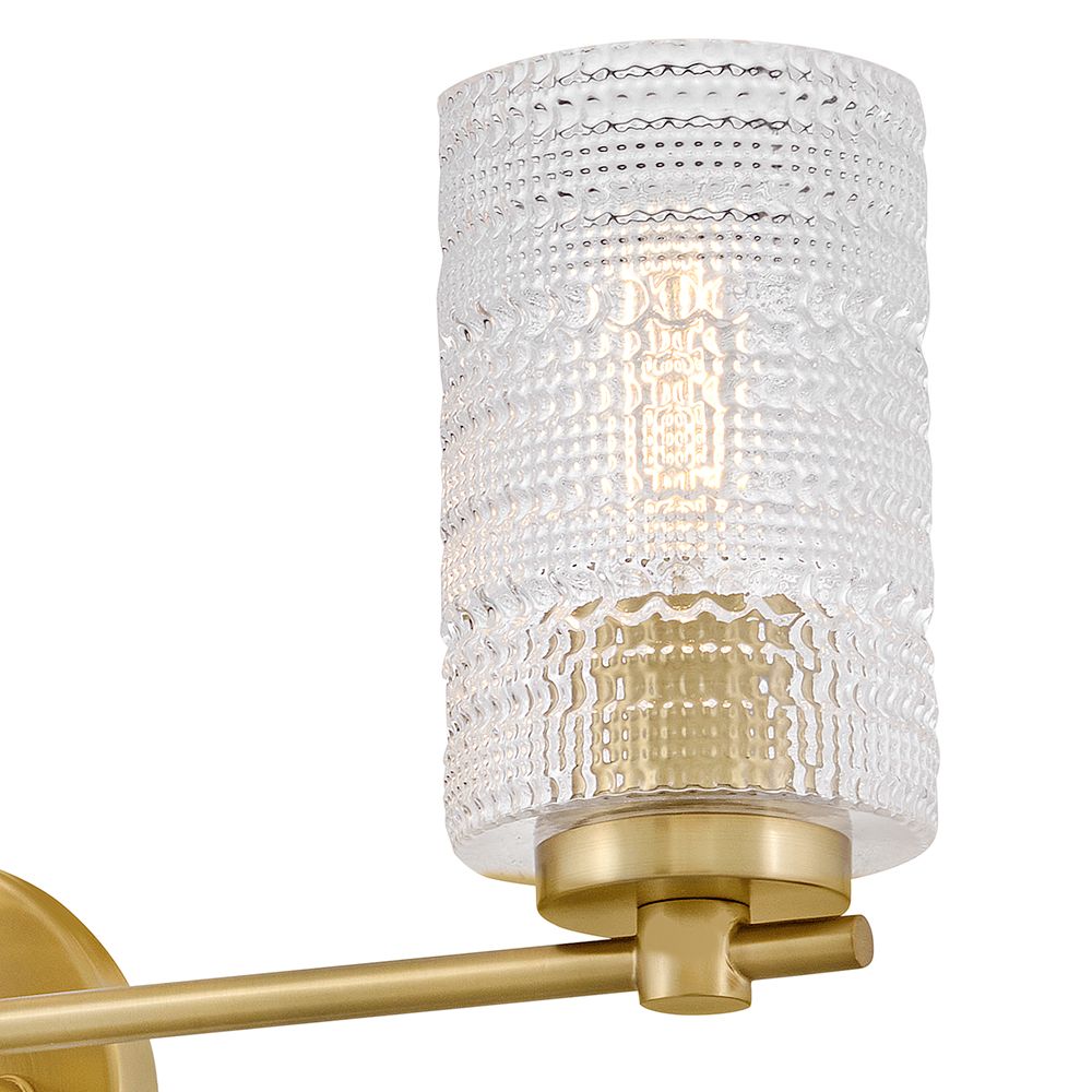 Image 4 Lark Mabel Bath Medium Three Light Vanity 24.5" Lacquered Brass more views