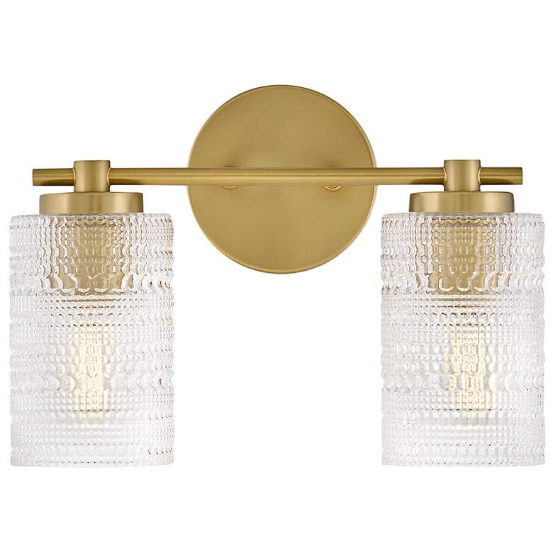 Image 5 Lark Mabel Bath Small Two Light Vanity 14" Lacquered Brass more views