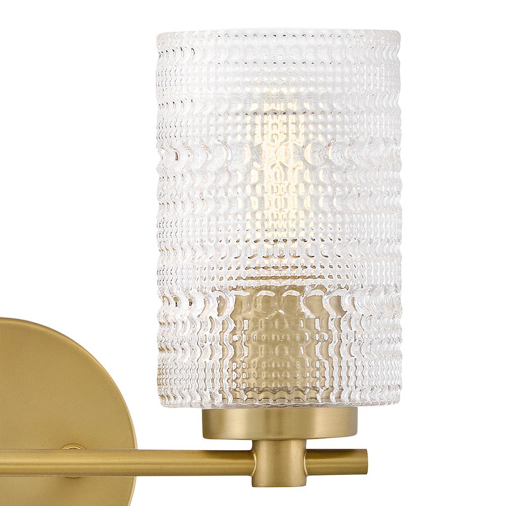 Image 3 Lark Mabel Bath Small Two Light Vanity 14" Lacquered Brass more views