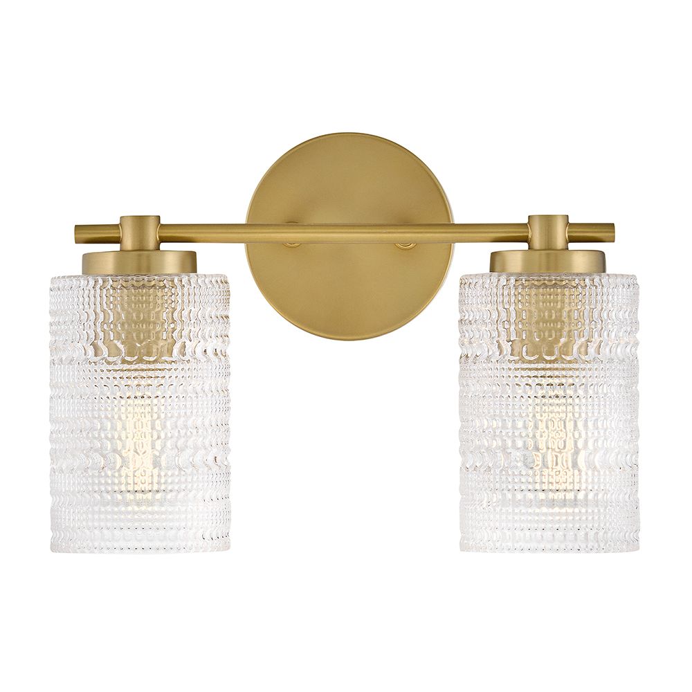 Image 5 Lark Mabel Bath Small Two Light Vanity 14" Lacquered Brass more views