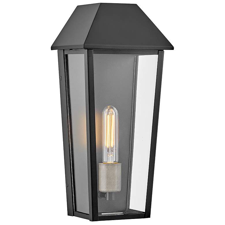 Image 1 Lark Maclin Outdoor Medium Wall Mount Lantern 7" Black