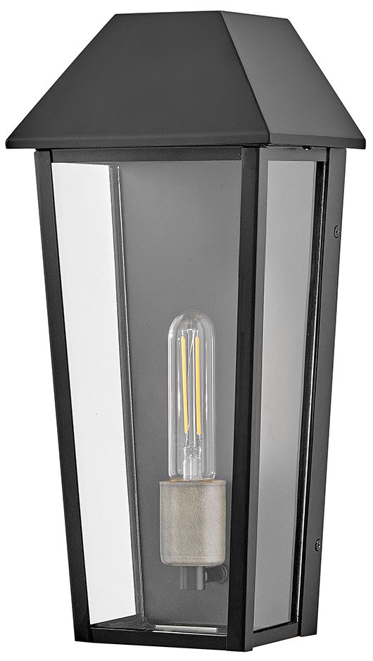 Image 2 Lark Maclin Outdoor Medium Wall Mount Lantern 7" Black more views